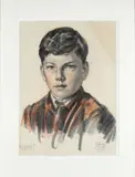 William Conor, Rupert, Mixed Media pencil and crayon on paper