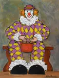 Gladys Maccabe, On the Drums, Oil on Board