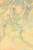 Mary Swanzy, Abstract Study, Crayon on Paper
