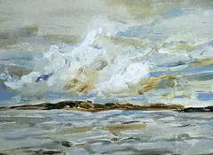 One Hung Low by David T. Alexander, 1984, oil on canvas, sold Nov 1994
