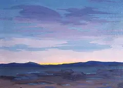 Joseph Archibald Browne, Sunset, oil on canvas