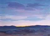 Joseph Archibald Browne, Sunset, oil on canvas