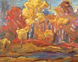 George A. Buytendorp, Fall in Lac la Ronge, oil on canvas