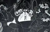 Ghitta Caiserman-Roth, The Wedding of Sampson #1/7/5th state, 1951, lithograph on paper