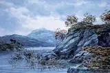 John Hamilton Glass, Loch Lomond, watercolour and gouache on paper
