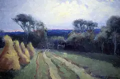 John A. Hammond, Farm Road, Sackville, N.B., 1931, oil on canvas laid down on board