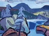 Wesley Fraser Irwin, On the Highwood, acrylic on wood board
