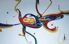 Good Soil Road #88/100 by Alex Janvier, colour silkscreen on paper, sold Nov 1994