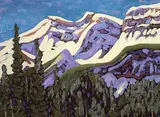 Spring, Jasper Highway #2 by Illingworth Kerr, 1986, oil on canvas board, sold Nov 1994