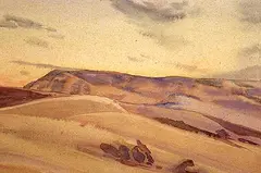 South Sask. Hills by Illingworth Kerr, watercolour on paper, sold Nov 1994