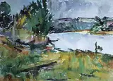 Dorothy Knowles, River Edge After the Storm