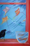 Annette Lodge, The Kite Flyers, 1984, acrylic on canvas