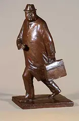 William Hadd McElcheran, Watch Your Rear #1/9, 1989, bronze sculpture