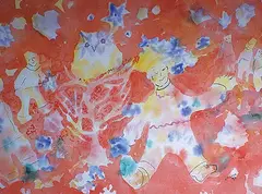 Show Off by Janet Mitchell, 1993, watercolour on paper, sold Nov 1994