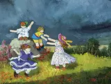 Pauline Thibodeau Paquin, Un Temps Orageux, 1993, oil on canvas