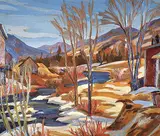Geneva Jackson Petrie, Old Sawmill at Christieville, 1957, oil on panel