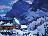 Jacques Poirier, Ferme en Hiver, oil on canvas