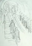 Cyril Power, Study for Whence and Whither, 1930, pencil on paper