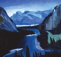 Bow River by David Pugh, 1993, oil on canvas, sold Nov 1994