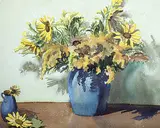 Margaret Shelton, Golden Rod and Sunflowers