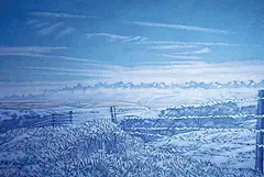Morning Frost by Deborah Lougheed Sinclair, 1987, acrylic on canvas, sold Nov 1994