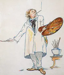 John Davenall Turner, Sketch of the Artist, watercolour on paper