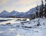 Karl E. Wood, October Snow, Dave Henry Lake, Valemont, B.C.