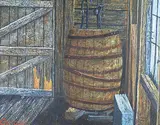 Tom Guinan, Earl's Place, acrylic on wood board