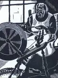 Edwin Holgate, The Old Loom, 1927, wood engraving on paper