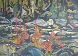 A. Y. Jackson, Algonquin Fall Scene, silkscreen on paper