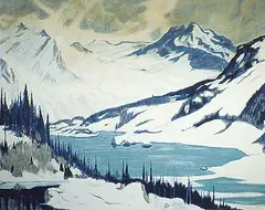 Robert Pilot, Lake of Jade - Mount Revelstoke National Park, British Columbia, silkscreen on paper board