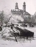 Caroline Armington, La Passerelle et le Trocadero, Paris #3/50