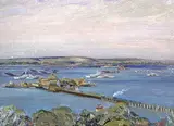 Thomas Harold Beament, View from my Studio, Ryde, Isle of Wight, 1944, oil on panel