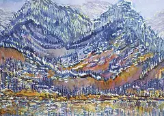 Carole Bondaroff, Emerald Autumn, 1990, watercolour and acrylic on paper