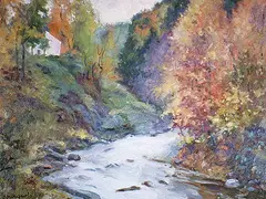 Denis Bourgeois, Lost River, oil on canvas