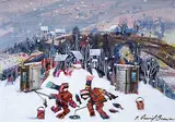 J. David Brown, The Big Fish, 1988, acrylic on wood board