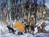 Serge Brunoni, Quebec a la Chateau Frontenac - Setting Up Camp