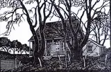 William Frederick George Godfrey, On the Road to Sorel, Que., 1933, wood block on paper