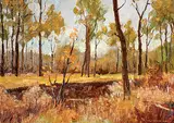 Mannie Gonsalves, Untitled - Forest Scene
