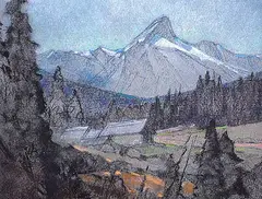 William Beverley Herbert, O'Hara Cabins, 1982, pastel on paper