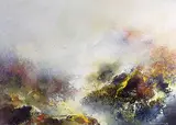 Gerald Humen, Mist, Rocks and Water, 1979, oil on canvas