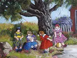 Pauline Thibodeau Paquin, Le Petit Cochon Rose, 1993, oil on canvas