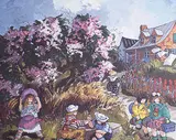 Pauline Thibodeau Paquin, La Fete Commerce #220/480, photo-lithographic reproduction on paper