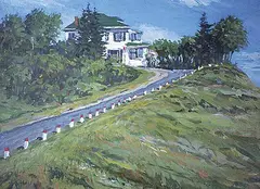 Commanding View by Stan Phelps, 1984, acrylic on canvas board, sold Apr 1994