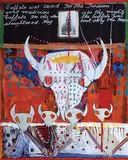 Jane Ash Poitras, Buffalo was Sacred for the Indian ...., 1992, mixed media and collage on canvas