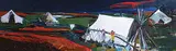 Jane Ash Poitras, Classical Landscape, 1989, oil on canvas