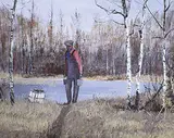 Allen Sapp, Need More Water, 1977, acrylic on canvas