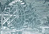 Margaret Shelton, Wayne Valley, 1941, lino block on paper