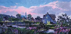 . St. Gilles, Soir de Mai, Charlevoix, 1993, oil on canvas