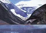 Jean Davenall Turner, Lake Louise, oil on canvas board